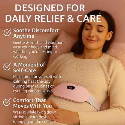 SootheFlow™ – Wireless Electric Heat & Period Cramp Relief Belt