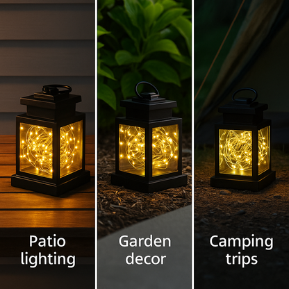 Solora™ – Solar Rattan LED Lantern for Outdoor Ambience