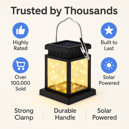 Solora™ – Solar Rattan LED Lantern for Outdoor Ambience