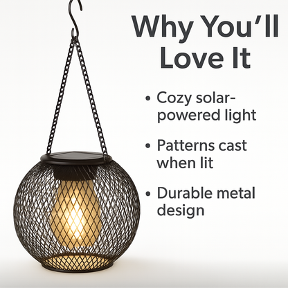 SolarGlow™ – Decorative Outdoor Solar Waterproof Lantern