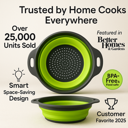 FlexiDrain™ – Compact Silicone Colander