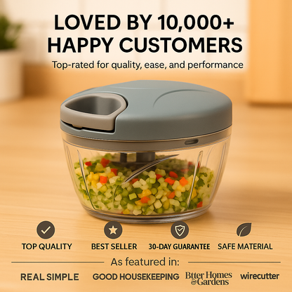 ChopMate™ – Multi-Blade Vegetable and Meat Handheld Grinder