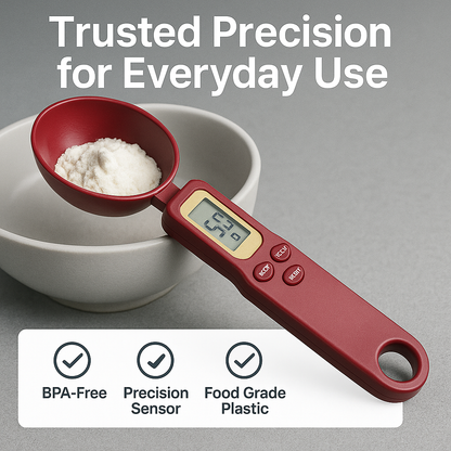 PortaWeigh™ – Digital Spoon Scale for Precision Cooking