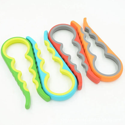 1/2Pcs Multifunctional Cap Opener Four-In-One Cap Opener Can Opener Labor-Saving Cap Opener Kitchen Daily Necessities Bottle Opener Can Opener