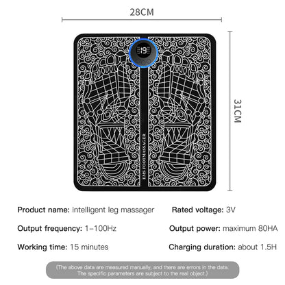 Electric Foot Massager Pad Electrostimulator Massage Mat EMS Muscle Massager Relax Feet Massage Fitness Masajeador USB Charging