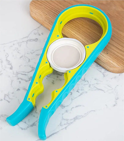 1/2Pcs Multifunctional Cap Opener Four-In-One Cap Opener Can Opener Labor-Saving Cap Opener Kitchen Daily Necessities Bottle Opener Can Opener