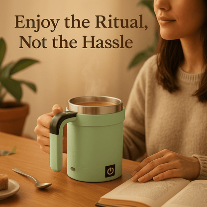 BrewFlow™ – Self - Stirring Magnetic Mug for Effortless Sips - aqcollective