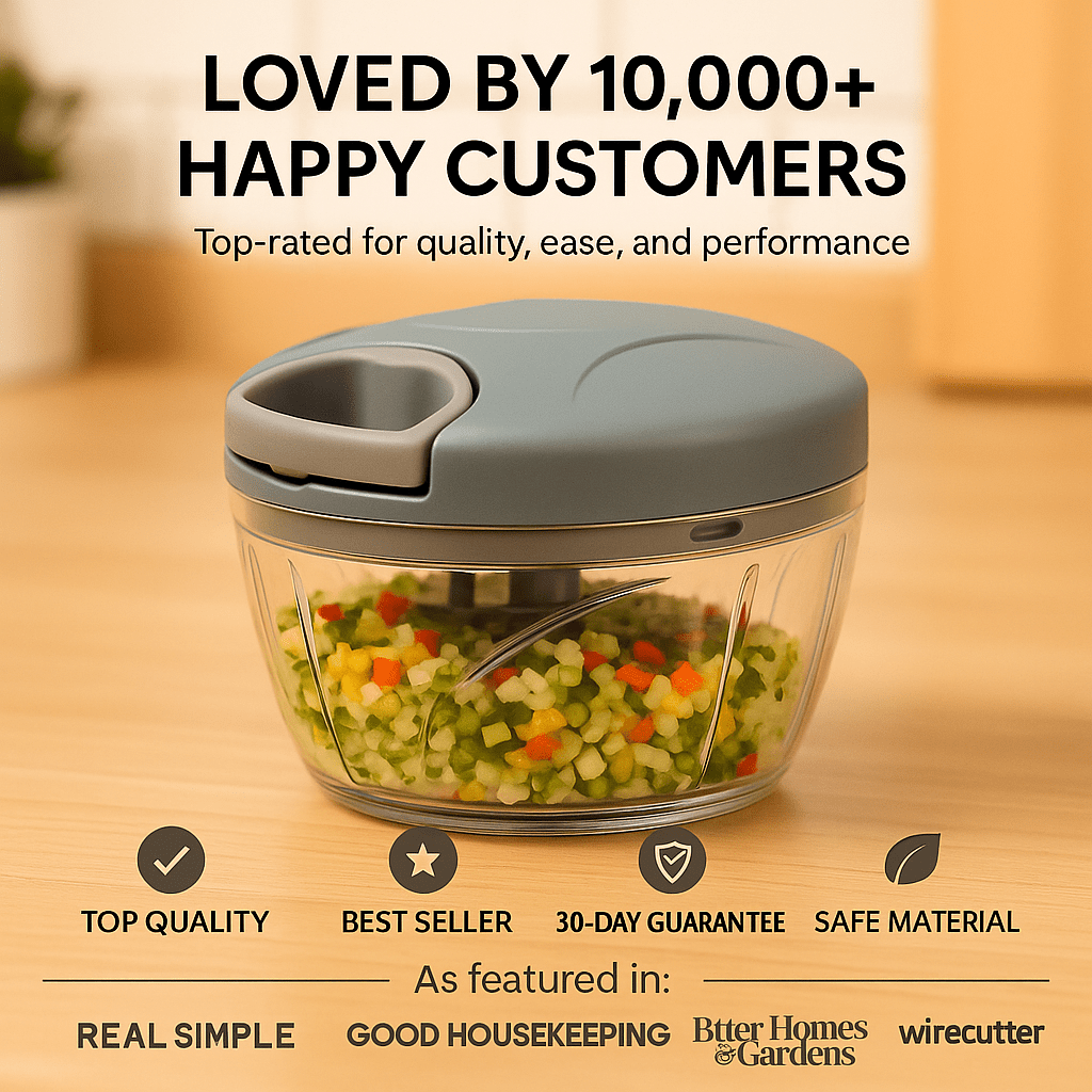 ChopMate™ – Multi - Blade Vegetable and Meat Handheld Grinder - aqcollective
