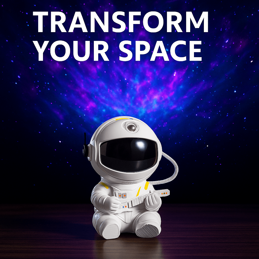 CosmoGlow™ – Astronaut Galaxy Star LED Projector - aqcollective
