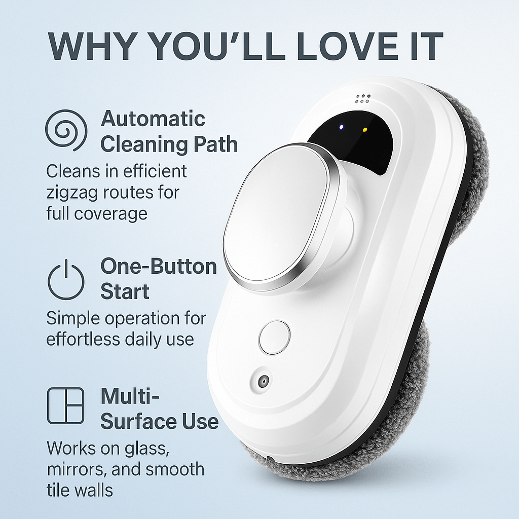 CrystalGlide™ – Smart Window - Cleaning Robot - aqcollective