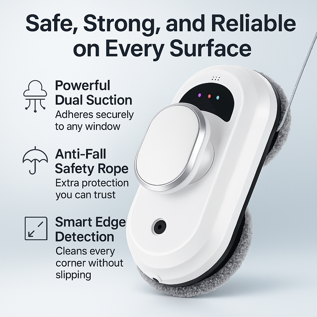CrystalGlide™ – Smart Window - Cleaning Robot - aqcollective