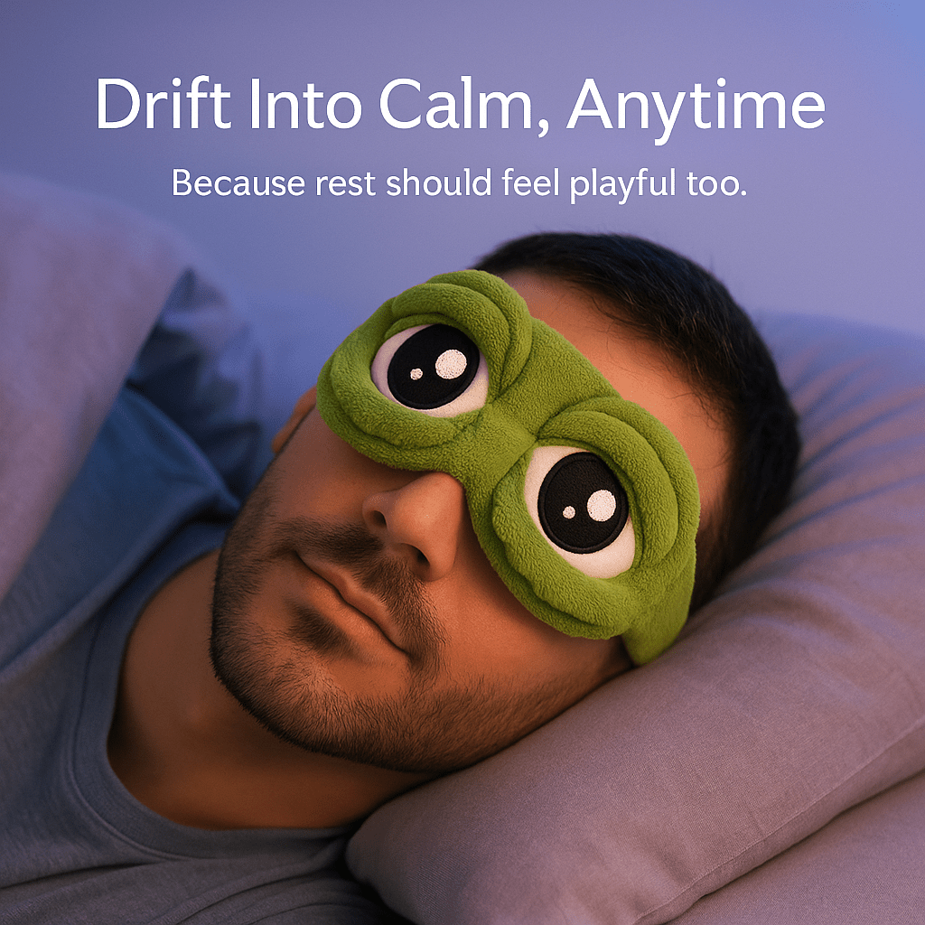 DreamRibbit™ – 3D Frog - Shaped Contoured Sleep Mask - aqcollective