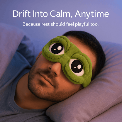 DreamRibbit™ – 3D Frog - Shaped Contoured Sleep Mask - aqcollective