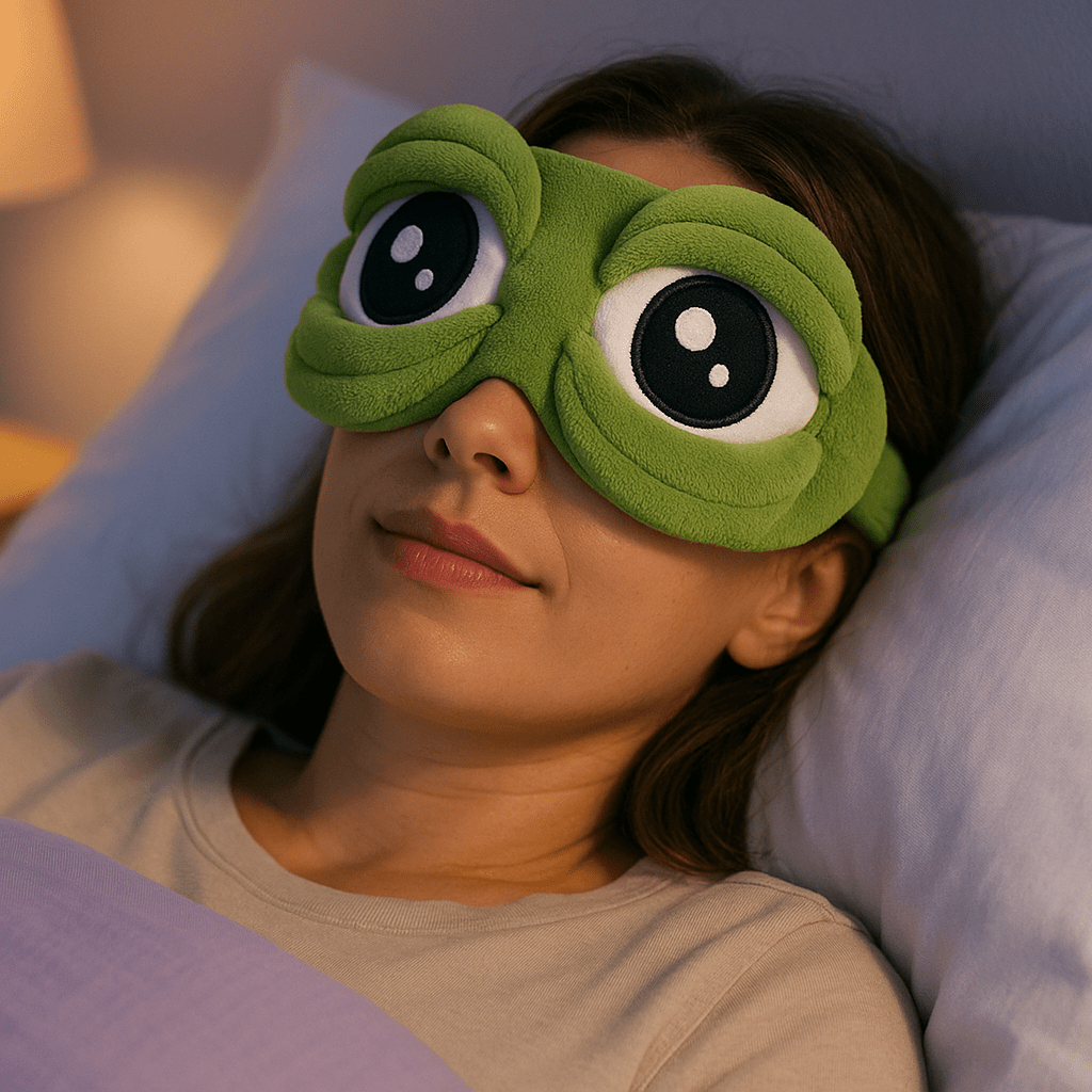 DreamRibbit™ – 3D Frog - Shaped Contoured Sleep Mask - aqcollective