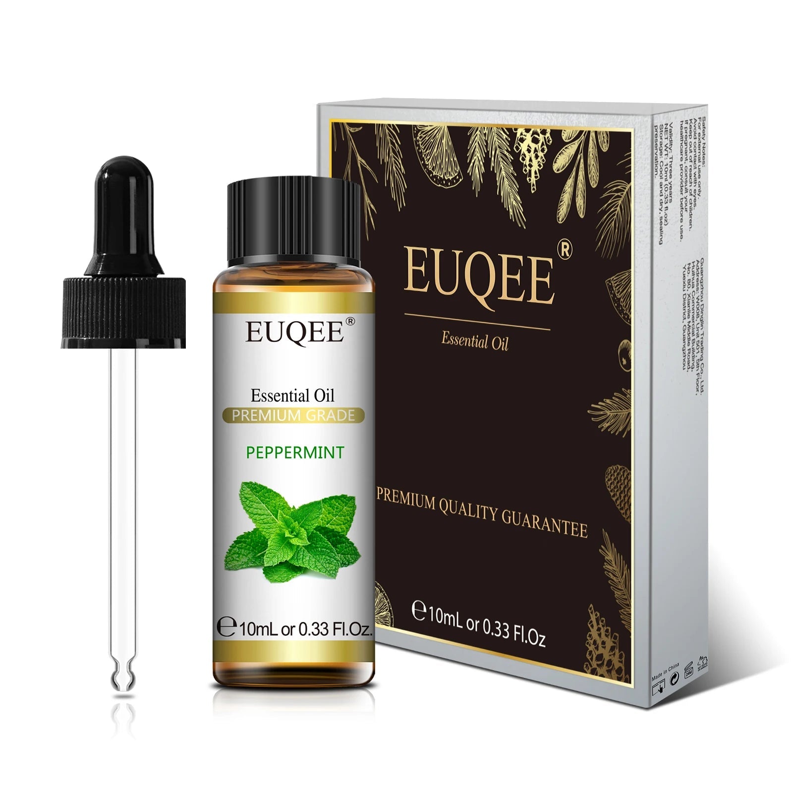 EUQEE 10ml Pure Natural Essential Oil Lavender Jasmine Eucalyptus Vanilla Sandalwood Sweet Orange Lemon Oregano Neroli Fragrance - aqcollective