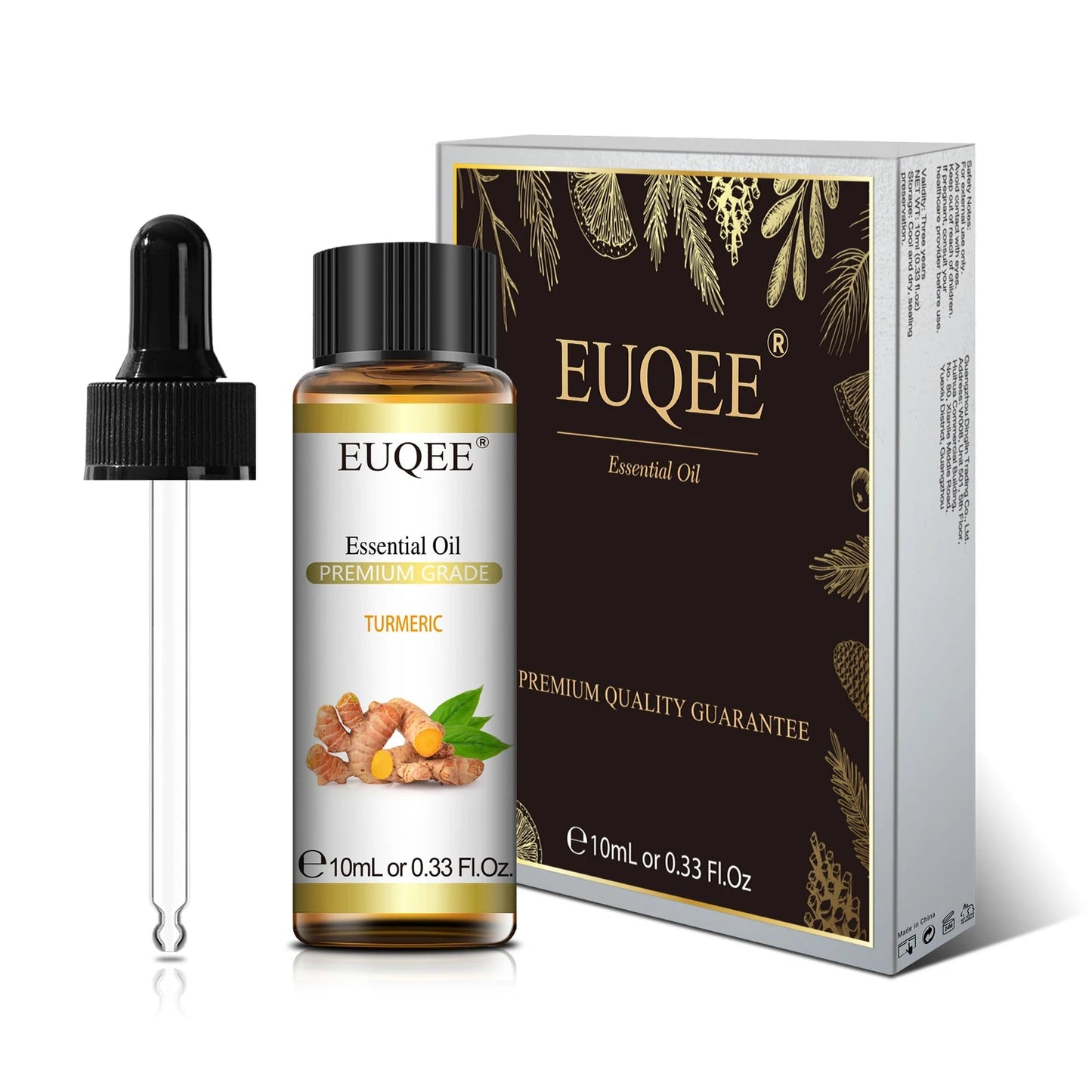 EUQEE 10ml Pure Natural Essential Oil Lavender Jasmine Eucalyptus Vanilla Sandalwood Sweet Orange Lemon Oregano Neroli Fragrance - aqcollective