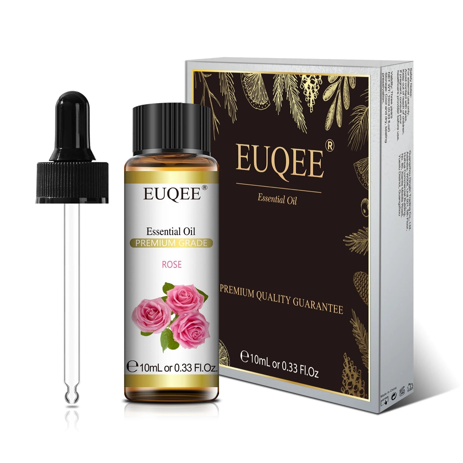 EUQEE 10ml Pure Natural Essential Oil Lavender Jasmine Eucalyptus Vanilla Sandalwood Sweet Orange Lemon Oregano Neroli Fragrance - aqcollective