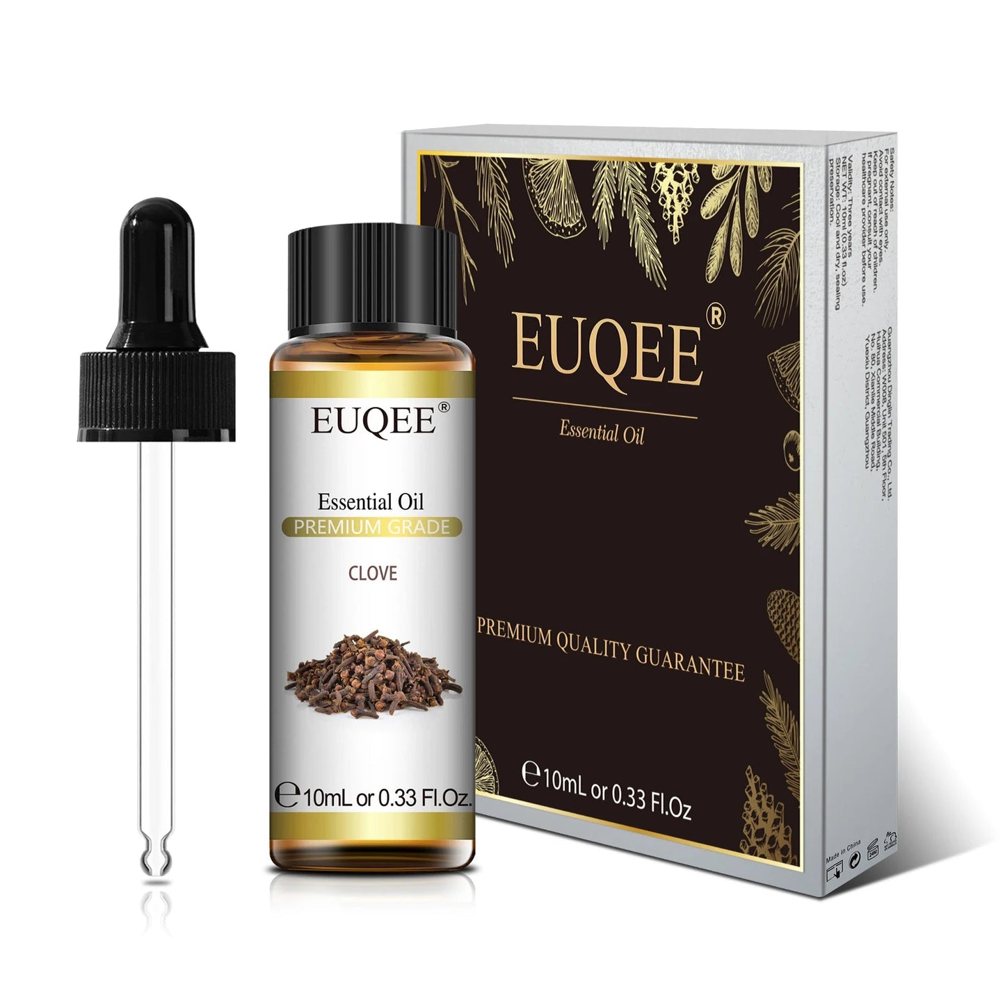 EUQEE 10ml Pure Natural Essential Oil Lavender Jasmine Eucalyptus Vanilla Sandalwood Sweet Orange Lemon Oregano Neroli Fragrance - aqcollective