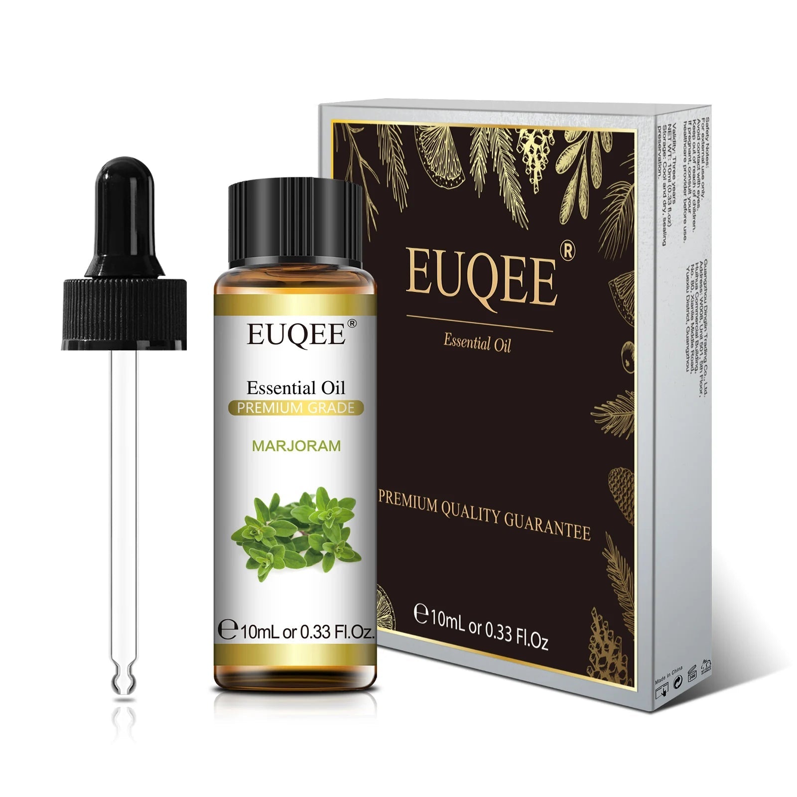 EUQEE 10ml Pure Natural Essential Oil Lavender Jasmine Eucalyptus Vanilla Sandalwood Sweet Orange Lemon Oregano Neroli Fragrance - aqcollective