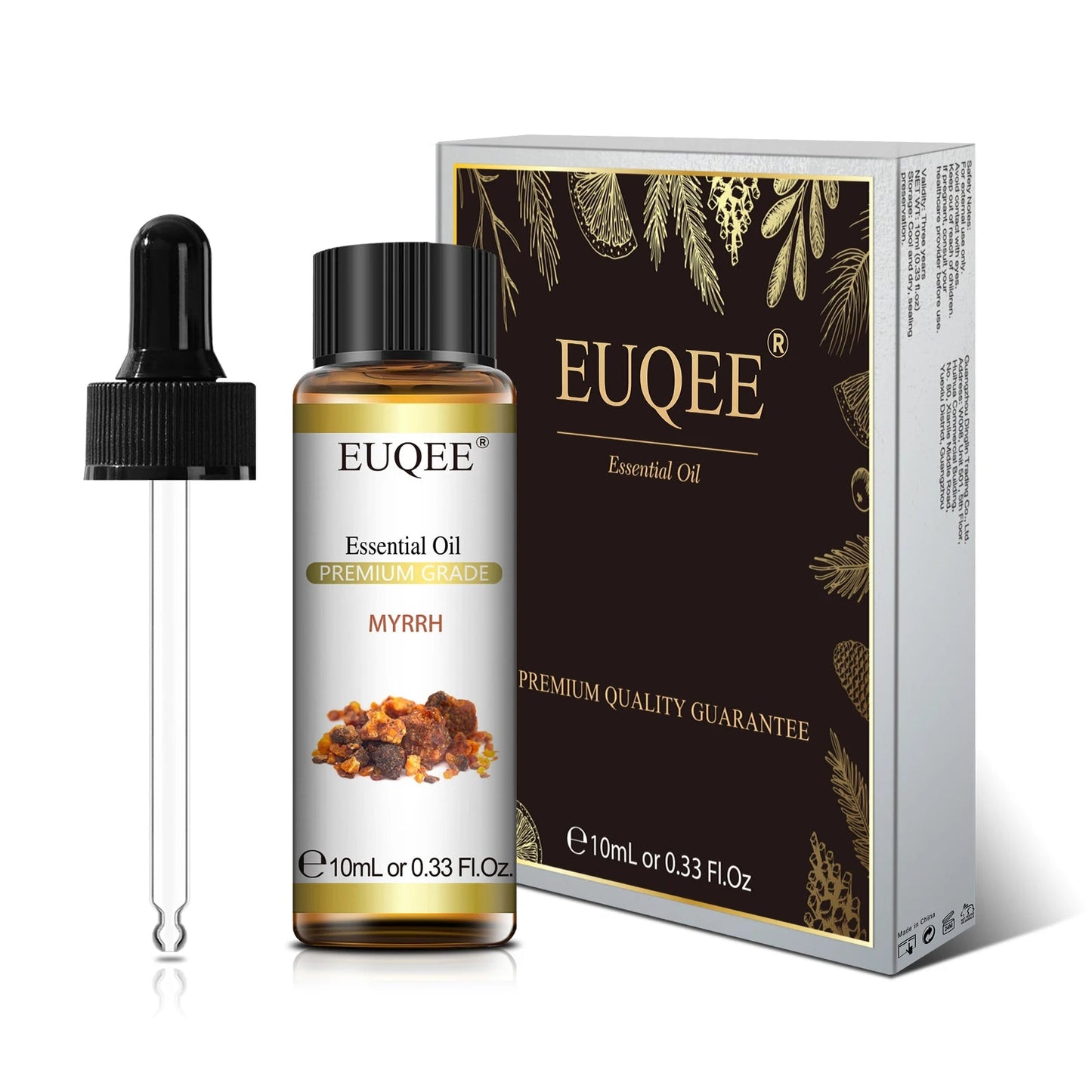 EUQEE 10ml Pure Natural Essential Oil Lavender Jasmine Eucalyptus Vanilla Sandalwood Sweet Orange Lemon Oregano Neroli Fragrance - aqcollective