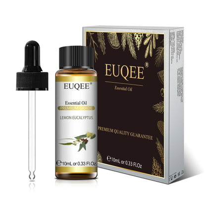 EUQEE 10ml Pure Natural Essential Oil Lavender Jasmine Eucalyptus Vanilla Sandalwood Sweet Orange Lemon Oregano Neroli Fragrance - aqcollective