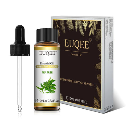 EUQEE 10ml Pure Natural Essential Oil Lavender Jasmine Eucalyptus Vanilla Sandalwood Sweet Orange Lemon Oregano Neroli Fragrance - aqcollective