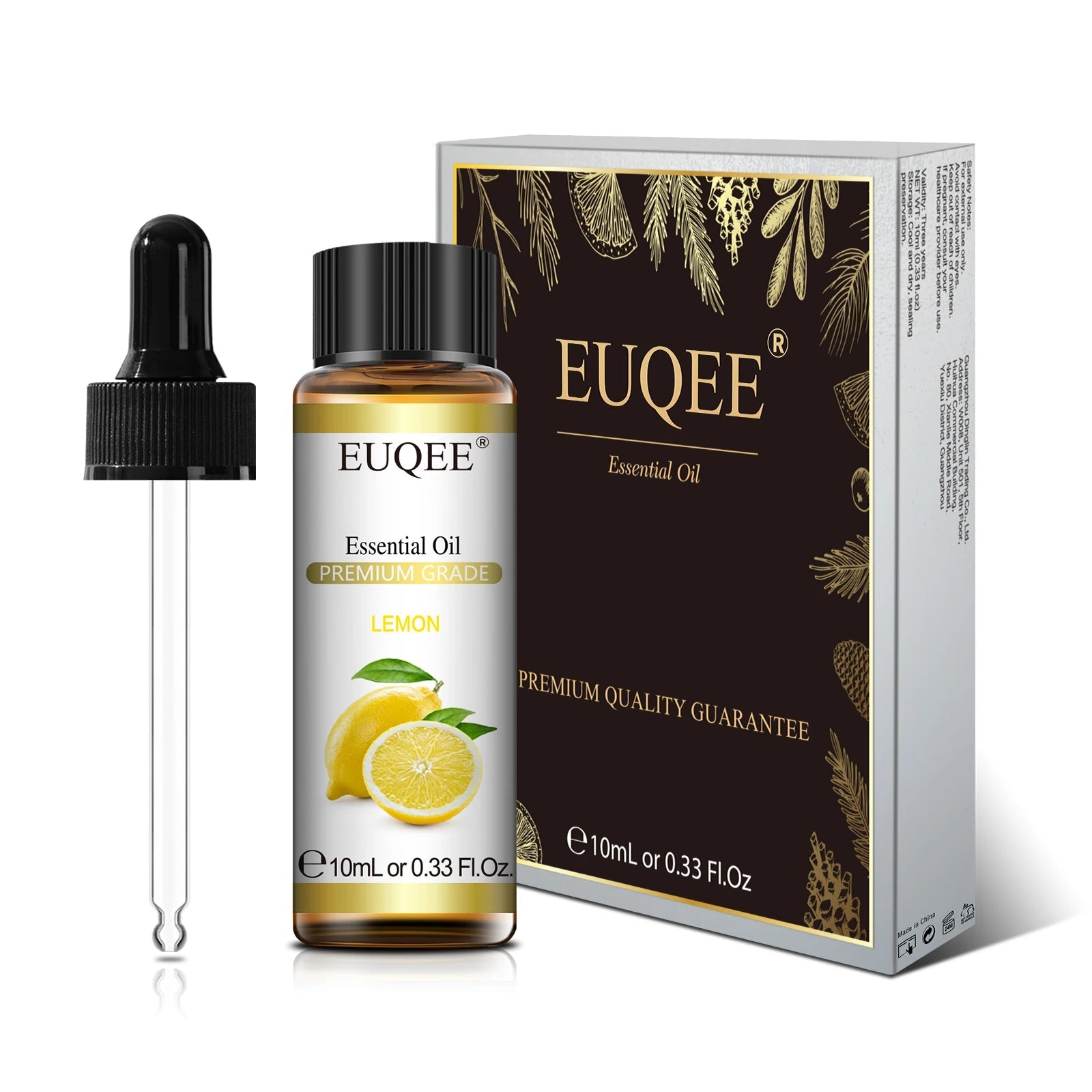 EUQEE 10ml Pure Natural Essential Oil Lavender Jasmine Eucalyptus Vanilla Sandalwood Sweet Orange Lemon Oregano Neroli Fragrance - aqcollective