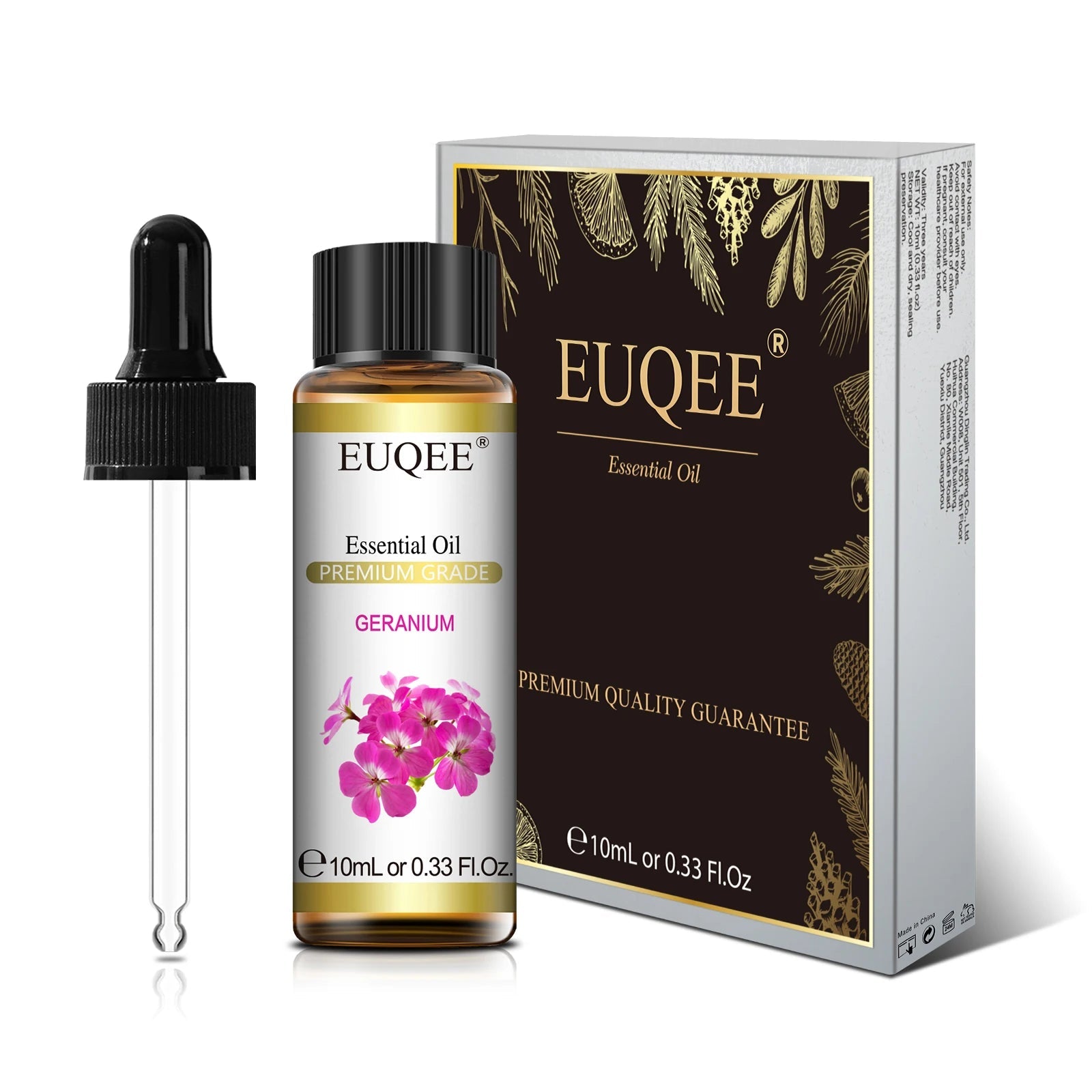EUQEE 10ml Pure Natural Essential Oil Lavender Jasmine Eucalyptus Vanilla Sandalwood Sweet Orange Lemon Oregano Neroli Fragrance - aqcollective
