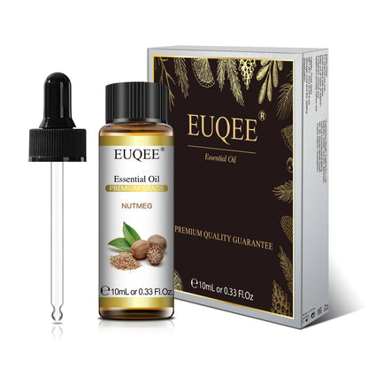 EUQEE 10ml Pure Natural Essential Oil Lavender Jasmine Eucalyptus Vanilla Sandalwood Sweet Orange Lemon Oregano Neroli Fragrance - aqcollective