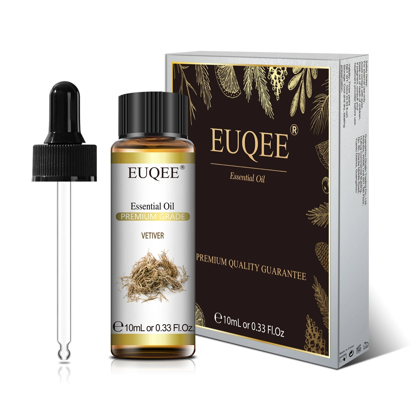 EUQEE 10ml Pure Natural Essential Oil Lavender Jasmine Eucalyptus Vanilla Sandalwood Sweet Orange Lemon Oregano Neroli Fragrance - aqcollective
