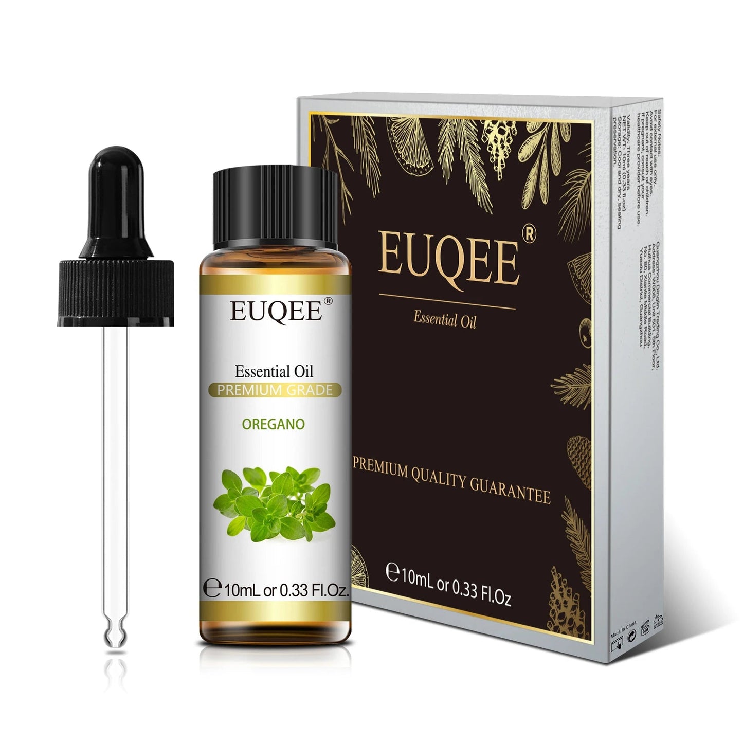 EUQEE 10ml Pure Natural Essential Oil Lavender Jasmine Eucalyptus Vanilla Sandalwood Sweet Orange Lemon Oregano Neroli Fragrance - aqcollective