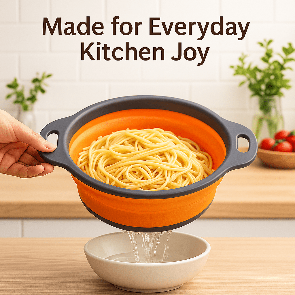 FlexiDrain™ – Compact Silicone Colander - aqcollective