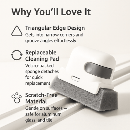 GapSweep™ – Minimalist Crevice & Recess Cleaning Brush - aqcollective