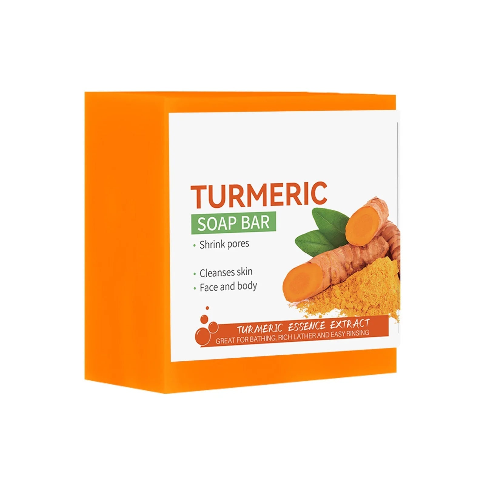 Hand Made Turmeric Soap Body Cleaning Lightening Dark Underarm Leg Body Cleansers Brightening Face Soap Tender Skin Care Beauty - aqcollective