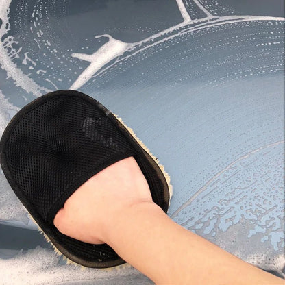 Microfiber Wool Soft Auto Car Washing Glove Cleaning Car Cleaning glove Motorcycle Washer Care Car paint Wash care tools - aqcollective