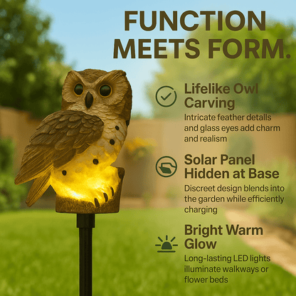 Owlight™ – Solar Owl Garden LED Lights - aqcollective