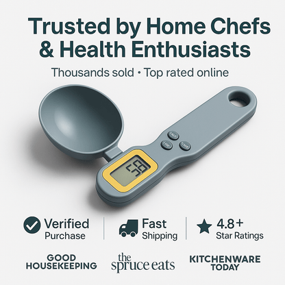 PortaWeigh™ – Digital Spoon Scale for Precision Cooking - aqcollective