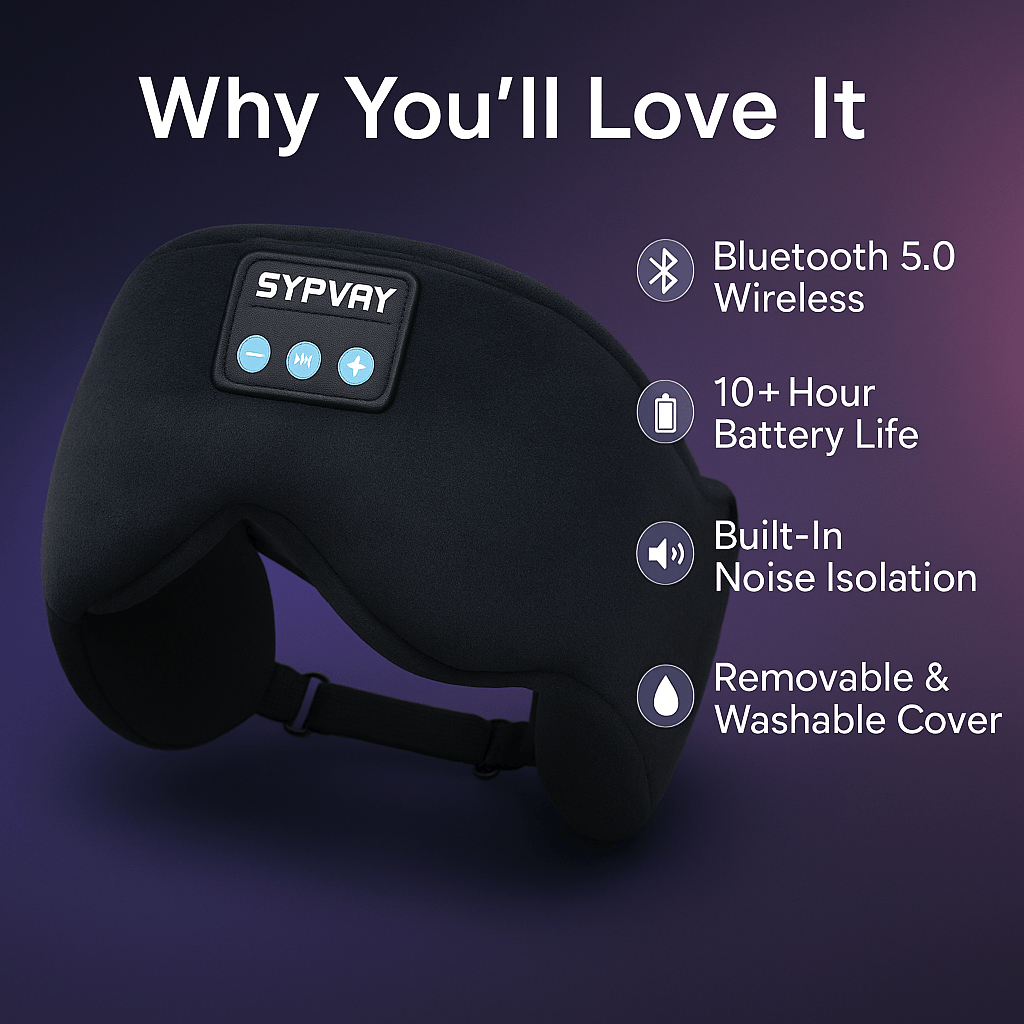 SnoozeBeats™ – Wireless Sleep Headphones Headband - aqcollective