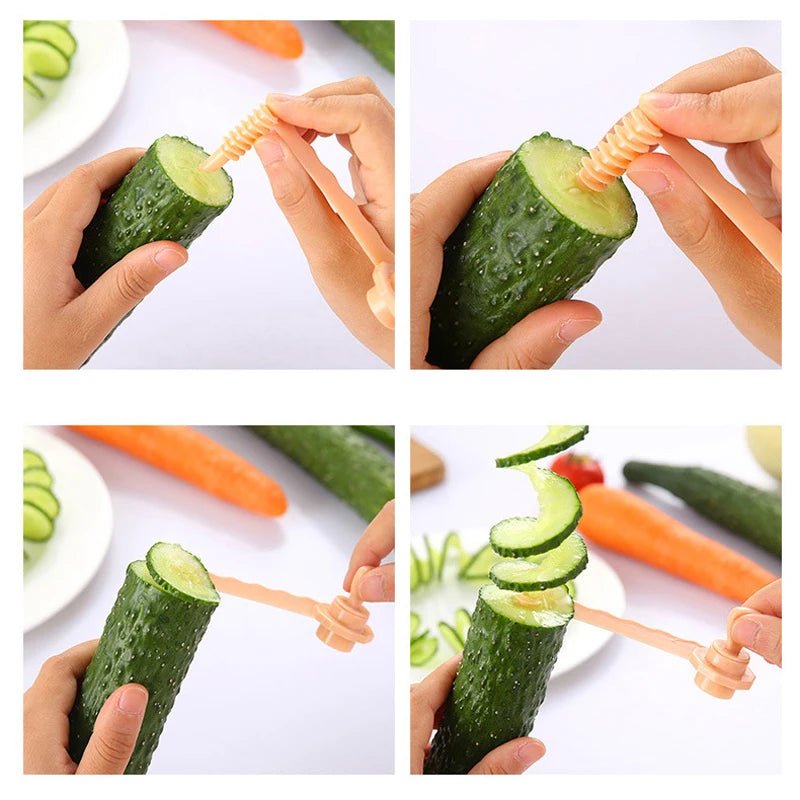 Spiral Potato Cutter Twisted Slice Potato Tower Whirlwind Potato Cut Diy Creative Fruit And Vegetable Spiral Slicer For Kitchen - aqcollective