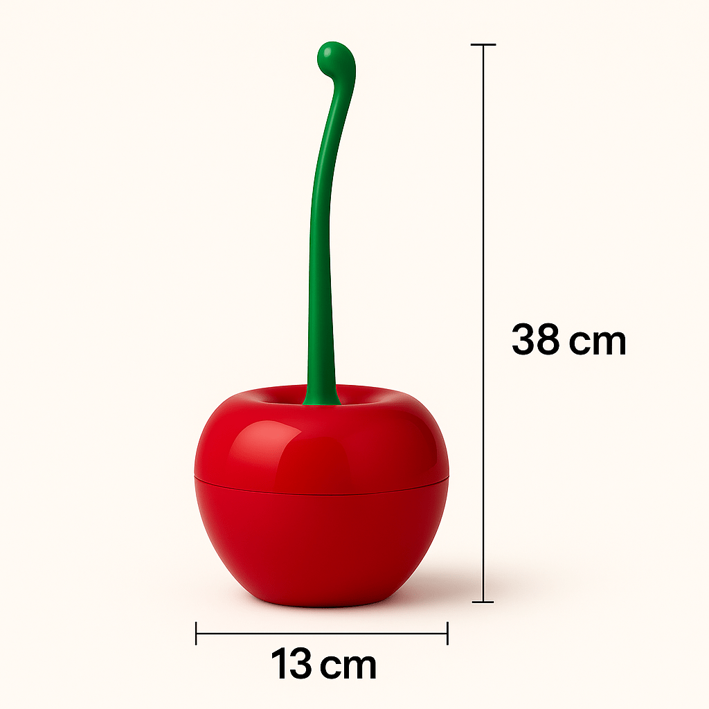 SweetScrub™ – Cherry - Shaped Toilet Brush & Holder 1pc - aqcollective