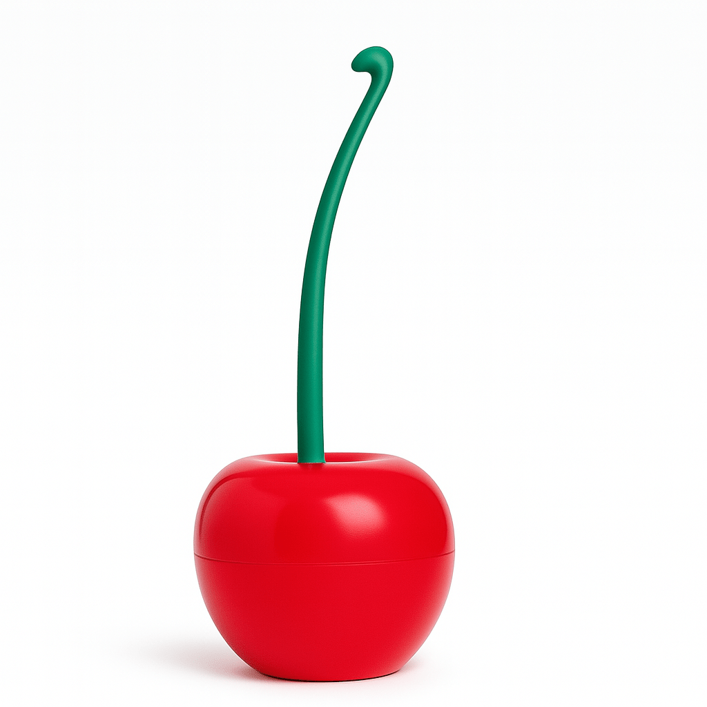 SweetScrub™ – Cherry - Shaped Toilet Brush & Holder 1pc - aqcollective