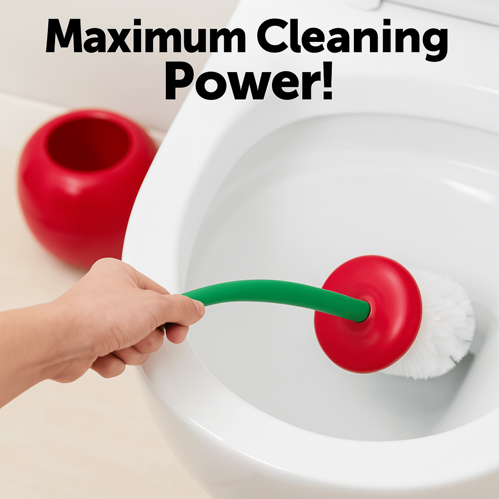 SweetScrub™ – Cherry - Shaped Toilet Brush & Holder 1pc - aqcollective