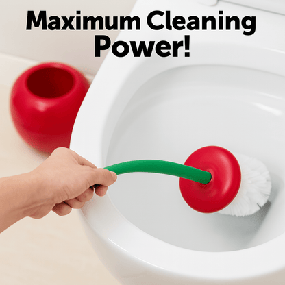 SweetScrub™ – Cherry - Shaped Toilet Brush & Holder 1pc - aqcollective
