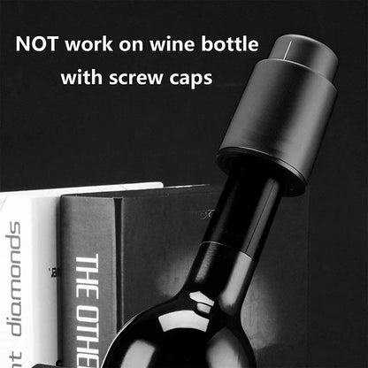 Vacuum Wine Bottle Stopper Sealed Storage Vacuum Memory Wine Stopper Push Style Bar Tools Barware Reusable Wine Cork - aqcollective