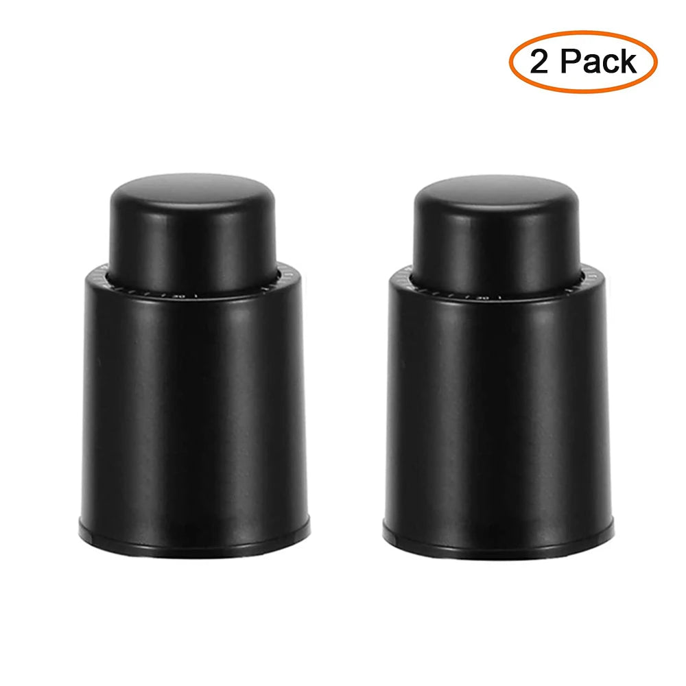 Vacuum Wine Bottle Stopper Sealed Storage Vacuum Memory Wine Stopper Push Style Bar Tools Barware Reusable Wine Cork - aqcollective