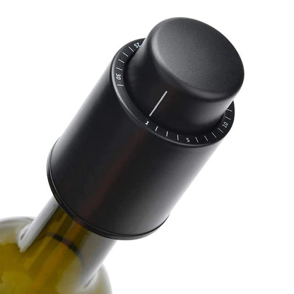 Vacuum Wine Bottle Stopper Sealed Storage Vacuum Memory Wine Stopper Push Style Bar Tools Barware Reusable Wine Cork - aqcollective