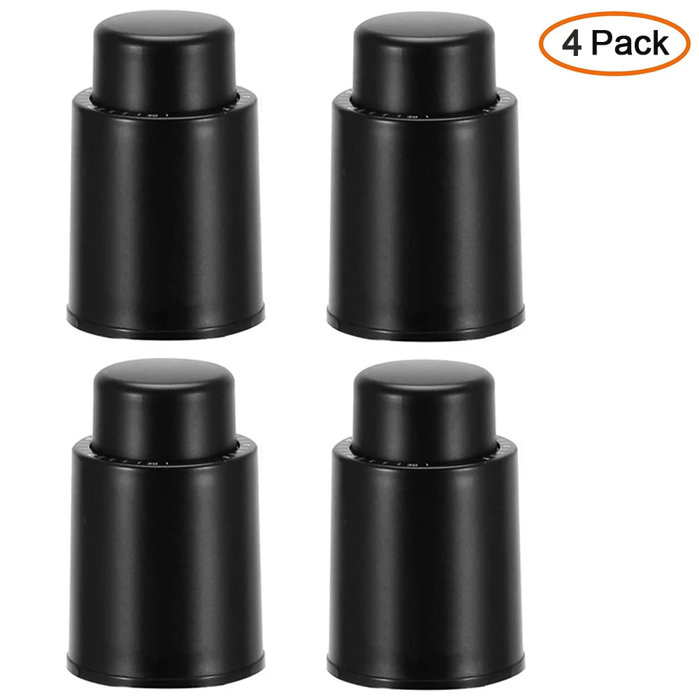 Vacuum Wine Bottle Stopper Sealed Storage Vacuum Memory Wine Stopper Push Style Bar Tools Barware Reusable Wine Cork - aqcollective